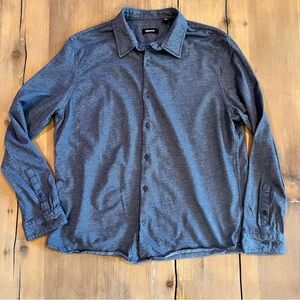 DKNY Indigo Button Up Mens Shirt